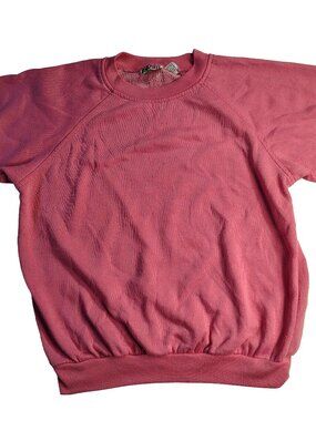 Women's Rare Vintage 80's Medium Pink Bold Spirit Brand Light Pullover Sweater